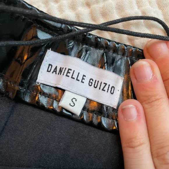 Rare Danielle Guizio Leather Lace Up Skirt - Picture 4 of 4